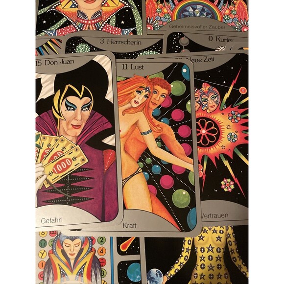 Sternenmadchens Wahrsagespiel Fantasy Tarot Major Arcana Pop Art AGMULLER - Picture 11 of 12